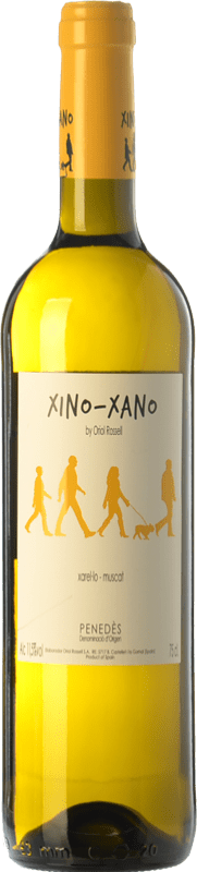 7,95 € Kostenloser Versand | Weißwein Oriol Rossell Xino-Xano Blanc D.O. Penedès Katalonien Spanien Muskat, Xarel·lo Flasche 75 cl