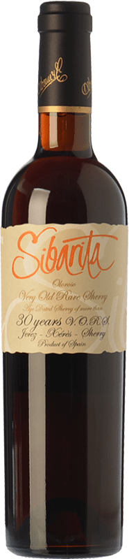 78,95 € Free Shipping | Fortified wine Osborne Sherry Oloroso Sibarita Very Old Rare Sherry VORS D.O. Manzanilla-Sanlúcar de Barrameda Andalusia Spain Palomino Fino Medium Bottle 50 cl