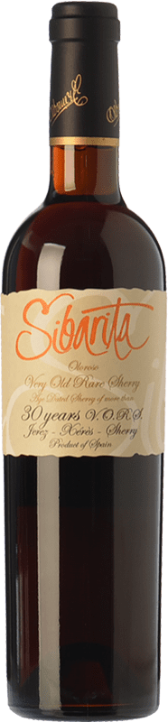 78,95 € Envio grátis | Vinho Generoso Fortificado Osborne Sibarita Oloroso VORS Very Old Rare Sherry — Muito Velho e Raro D.O. Jerez-Xérès-Sherry Andaluzia Espanha Palomino Fino Garrafa Medium 50 cl
