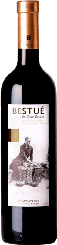 18,95 € Бесплатная доставка | Красное вино Otto Bestué Finca Santa Sabina Crianza — Крианса D.O. Somontano Арагон Испания Tempranillo — Темпранильо, Cabernet Sauvignon — Каберне Совиньон Бутылка 75 cl