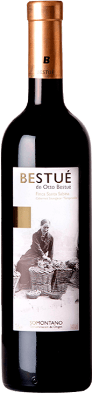 17,95 € Free Shipping | Red wine Otto Bestué Finca Santa Sabina Aged D.O. Somontano Aragon Spain Tempranillo, Cabernet Sauvignon Bottle 75 cl