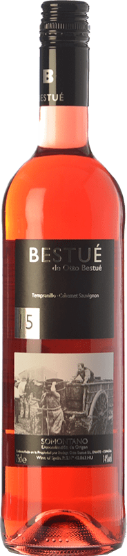 7,95 € 免费送货 | 玫瑰酒 Otto Bestué D.O. Somontano 阿拉贡 西班牙 Tempranillo, Cabernet Sauvignon 瓶子 75 cl