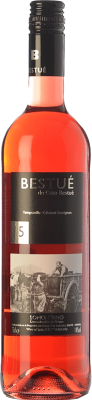 7,95 € Бесплатная доставка | Розовое вино Otto Bestué D.O. Somontano Арагон Испания Tempranillo — Темпранильо, Cabernet Sauvignon — Каберне Совиньон Бутылка 75 cl