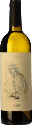 15,95 € Envío gratis | Vino blanco Oxer Wines Marko D.O. Bizkaiko Txakolina País Vasco España Hondarribi Zuri Botella 75 cl