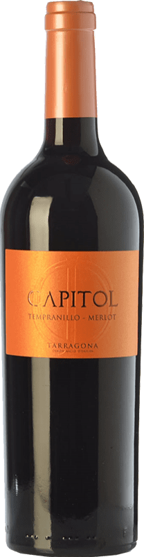 4,95 € Бесплатная доставка | Красное вино Padró Capitol молодое D.O. Tarragona Каталония Испания Tempranillo — Темпранильо, Merlot — Мерло Бутылка 75 cl