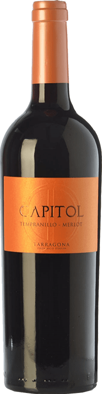 4,95 € 免费送货 | 红酒 Padró Capitol 年轻的 D.O. Tarragona 加泰罗尼亚 西班牙 Tempranillo, Merlot 瓶子 75 cl