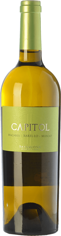4,95 € 免费送货 | 白葡萄酒 Padró Capitol 年轻的 D.O. Tarragona 加泰罗尼亚 西班牙 Moscato — 麝香葡萄, Macabeo — 马卡贝奥, Xarel·lo — 哈雷洛 75 cl
