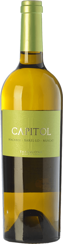 4,95 € Envio grátis | Vinho branco Padró Capitol Jovem D.O. Tarragona Catalunha Espanha Mascate, Macabeo, Xarel·lo Garrafa 75 cl