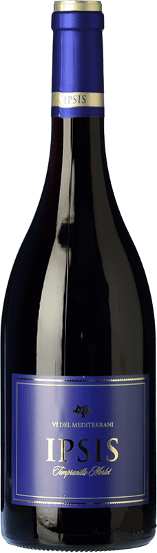 7,95 € Free Shipping | Red wine Padró Ipsis Negre Tempranillo-Merlot Joven D.O. Tarragona Catalonia Spain Tempranillo, Merlot Bottle 75 cl