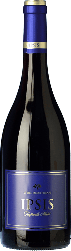 5,95 € Spedizione Gratuita | Vino Rosso Padró Ipsis Tempranillo Merlot Giovane D.O. Tarragona Catalogna Spagna Tempranillo, Merlot Bottiglia 75 cl