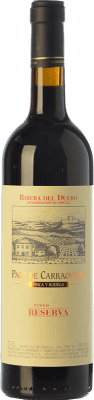 51,95 € Бесплатная доставка | Красное вино Pago de Carraovejas Резерва D.O. Ribera del Duero Кастилия-Леон Испания Tempranillo — Темпранильо, Merlot — Мерло, Cabernet Sauvignon — Каберне Совиньон 75 cl