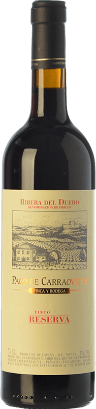 51,95 € Free Shipping | Red Wine Pago de Carraovejas Reserve — Aged D.O. Ribera del Duero Castilla y León Spain Tempranillo, Merlot, Cabernet Sauvignon Bottle 75 cl