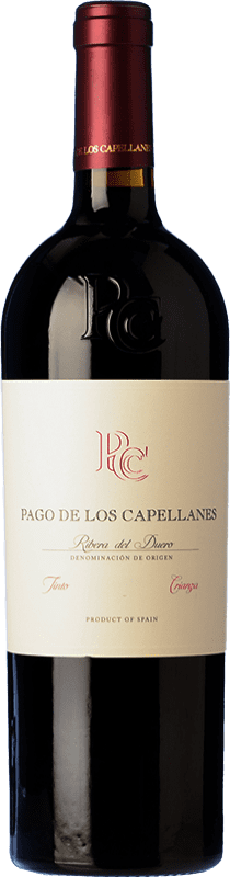 33,95 € Envio grátis | Vinho tinto Pago de los Capellanes Crianza D.O. Ribera del Duero Castela e Leão Espanha Tempranillo Garrafa 75 cl