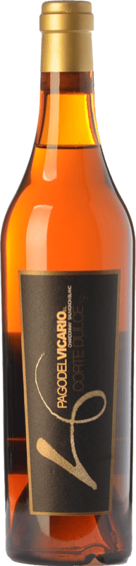9,95 € Envío gratis | Vino Dulce Pago del Vicario Corte I.G.P. Vino de la Tierra de Castilla Castilla la Mancha España Chardonnay, Sauvignon Botella Medium 50 cl