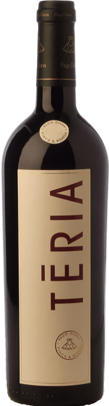 16,95 € Envio grátis | Vinho tinto Pago Diana Teria Crianza D.O. Catalunya Catalunha Espanha Tempranillo, Merlot, Cabernet Sauvignon Garrafa 75 cl