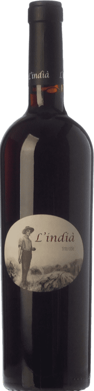 11,95 € Free Shipping | Red Wine Pagos de Híbera L'Indià Oak D.O. Terra Alta Catalonia Spain Garnacha — Grenache, Cariñena — Carignan Bottle 75 cl