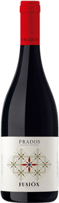 12,95 € Free Shipping | Red wine Pagos del Moncayo Prados Fusión Garnacha-Syrah Young D.O. Campo de Borja Aragon Spain Syrah, Grenache Bottle 75 cl