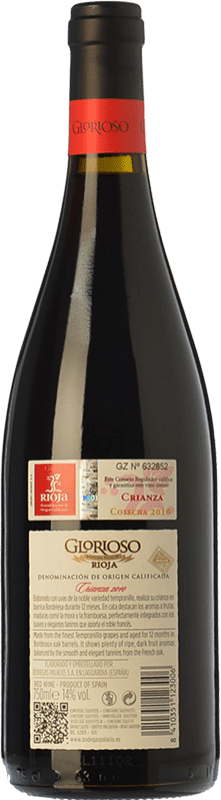 7,95 € Free Shipping | Red wine Palacio Glorioso Crianza D.O.Ca. Rioja The Rioja Spain Tempranillo Bottle 75 cl