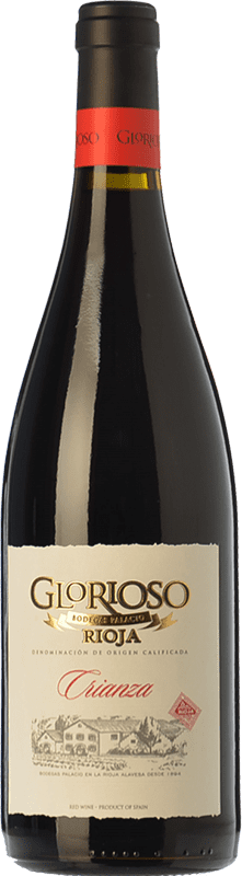 16,95 € Envio grátis | Vinho tinto Palacio Glorioso Crianza D.O.Ca. Rioja La Rioja Espanha Tempranillo Garrafa Magnum 1,5 L