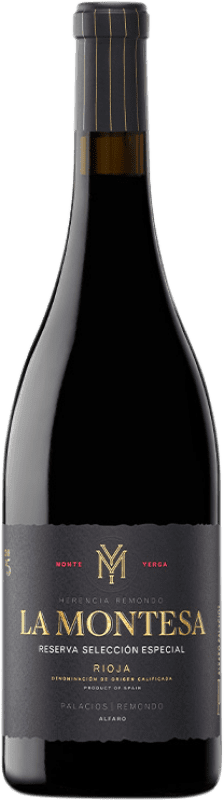 27,95 € Envoi gratuit | Vin rouge Palacios Remondo La Montesa Selección Especial Réserve D.O.Ca. Rioja La Rioja Espagne Tempranillo, Grenache, Mazuelo Bouteille 75 cl
