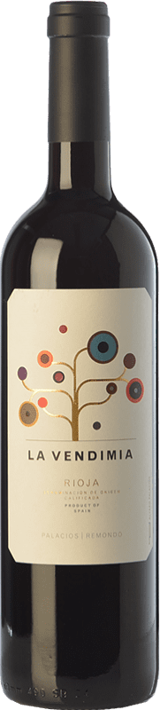 10,95 € Free Shipping | Red wine Palacios Remondo La Vendimia Joven D.O.Ca. Rioja The Rioja Spain Tempranillo, Grenache Bottle 75 cl