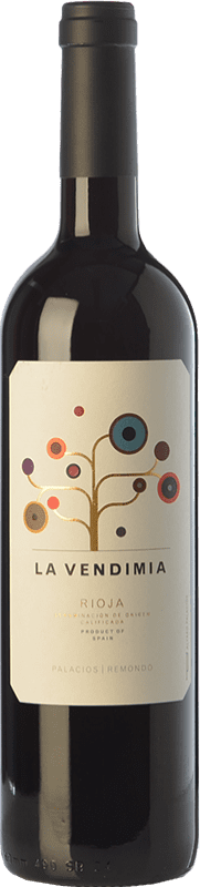 12,95 € Kostenloser Versand | Rotwein Palacios Remondo La Vendimia Jung D.O.Ca. Rioja La Rioja Spanien Tempranillo, Grenache Flasche 75 cl