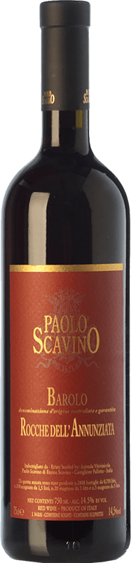 269,95 € Spedizione Gratuita | Vino rosso Paolo Scavino Rocche dell'Annunziata D.O.C.G. Barolo Piemonte Italia Nebbiolo Bottiglia 75 cl