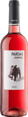 19,95 € Envio grátis | Vinho rosé Pardas Rosat D.O. Penedès Catalunha Espanha Sumoll Garrafa 75 cl