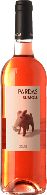 18,95 € 免费送货 | 玫瑰酒 Pardas Rosat D.O. Penedès 加泰罗尼亚 西班牙 Sumoll 瓶子 75 cl