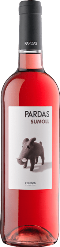 18,95 € 免费送货 | 玫瑰酒 Pardas Rosat D.O. Penedès 加泰罗尼亚 西班牙 Sumoll 瓶子 75 cl