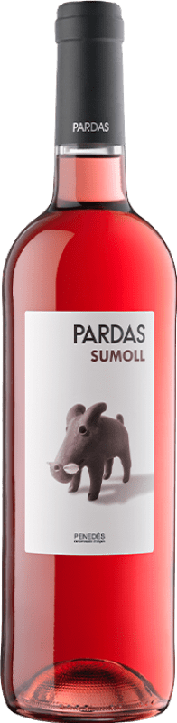 9,95 € Envio grátis | Vinho rosé Pardas Rosat D.O. Penedès Catalunha Espanha Sumoll Garrafa 75 cl