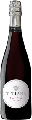 19,95 € Kostenloser Versand | Rosé Sekt Parxet Titiana Rosé Brut Jung D.O. Cava Katalonien Spanien Pinot Schwarz Flasche 75 cl