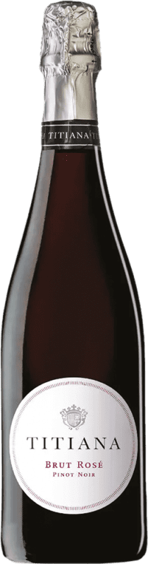 24,95 € Envío gratis | Espumoso rosado Parxet Titiana Rosé Brut Joven D.O. Cava Cataluña España Pinot Negro Botella 75 cl