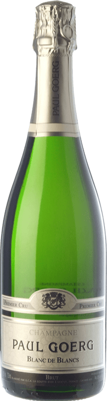 39,95 € Бесплатная доставка | Белое игристое Paul Goerg Blanc de Blancs Гранд Резерв A.O.C. Champagne шампанское Франция Chardonnay бутылка 75 cl