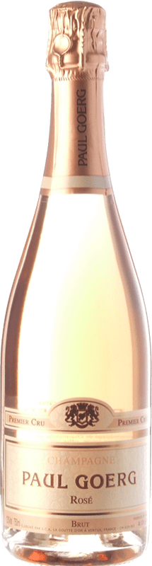 48,95 € Envio grátis | Espumante rosé Paul Goerg Rosé Grande Reserva A.O.C. Champagne Champagne França Pinot Preto, Chardonnay Garrafa 75 cl