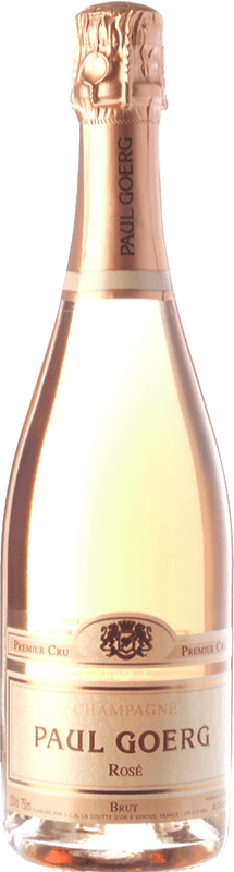 49,95 € Kostenloser Versand | Rosé Sekt Paul Goerg Rosé Große Reserve A.O.C. Champagne Champagner Frankreich Spätburgunder, Chardonnay Flasche 75 cl