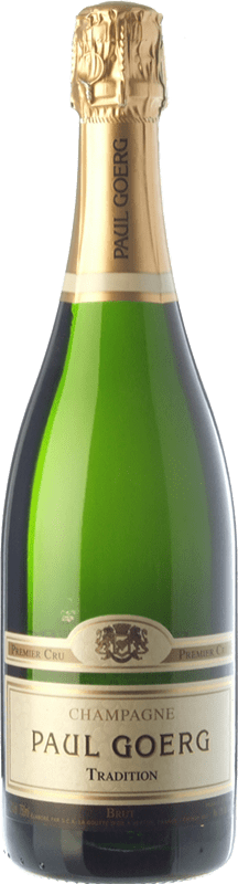 34,95 € 送料無料 | 白スパークリングワイン Paul Goerg Tradition グランド・リザーブ A.O.C. Champagne シャンパン フランス Pinot Black, Chardonnay ボトル 75 cl
