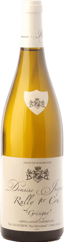 26,95 € Envío gratis | Vino blanco Paul Jacqueson Rully Premier Cru Grésigny Crianza A.O.C. Bourgogne Borgoña Francia Chardonnay Botella 75 cl