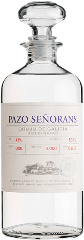 25,95 € Envío gratis | Orujo Aguardiente Pazo de Señorans D.O. Orujo de Galicia Galicia España Botella Medium 50 cl