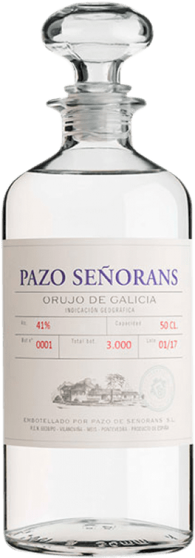 26,95 € Free Shipping | Pomace Brandy Pazo de Señorans D.O. Orujo de Galicia Galicia Spain Medium Bottle 50 cl