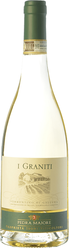 16,95 € Envio grátis | Vinho branco Pedra Majore I Graniti D.O.C.G. Vermentino di Gallura Sardenha Itália Vermentino Garrafa 75 cl