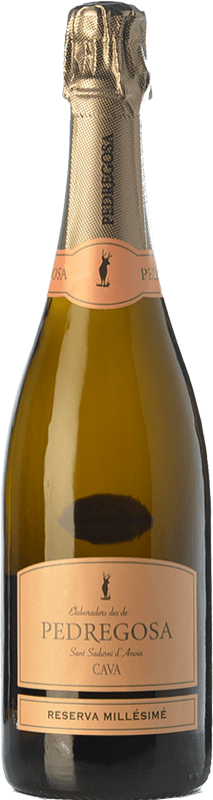12,95 € Envío gratis | Espumoso blanco Pedregosa Millésimé Reserva D.O. Cava Cataluña España Pinot Negro, Chardonnay Botella 75 cl