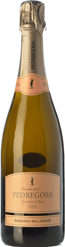 14,95 € Kostenloser Versand | Weißer Sekt Pedregosa Millésimé Reserve D.O. Cava Katalonien Spanien Spätburgunder, Chardonnay Flasche 75 cl