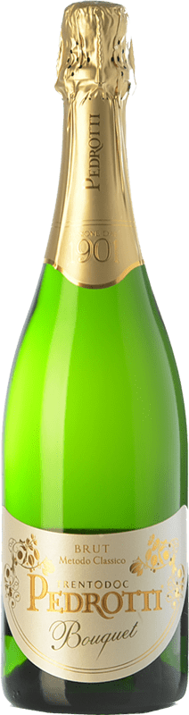 24,95 € Envoi gratuit | Vin Mousseux Blanc Pedrotti Bouquet Brut D.O.C. Trento Trentin Italie Chardonnay Bouteille 75 cl