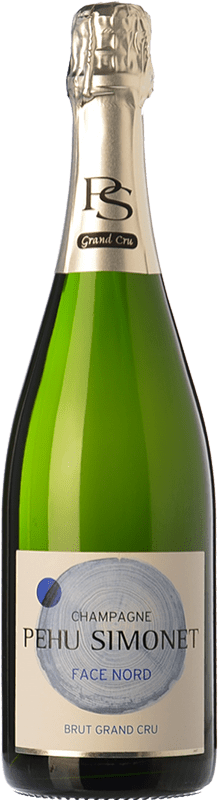 39,95 € Бесплатная доставка | Белое игристое Pehu Simonet Face Nord брют Гранд Резерв A.O.C. Champagne шампанское Франция Pinot Black, Chardonnay бутылка 75 cl