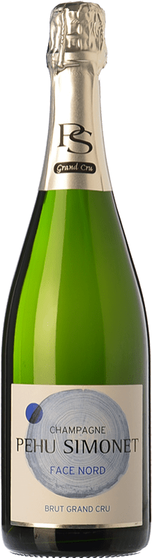 41,95 € 送料無料 | 白のスパークリングワイン Pehu Simonet Face Nord Brut — ブリュット グラン・レセルバ A.O.C. Champagne シャンパン フランス Pinot Noir — ピノ・ノワール, Chardonnay — シャルドネ 75 cl