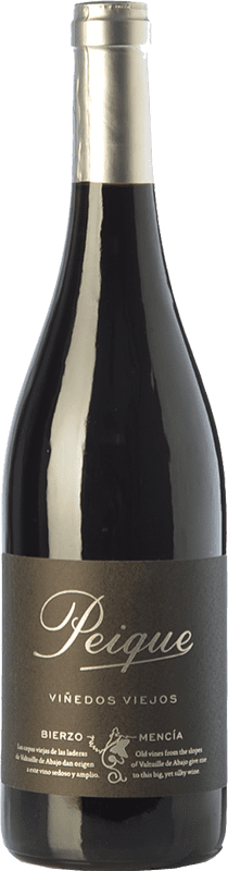 14,95 € Free Shipping | Red wine Peique Viñedos Viejos Aged D.O. Bierzo Castilla y León Spain Mencía Bottle 75 cl