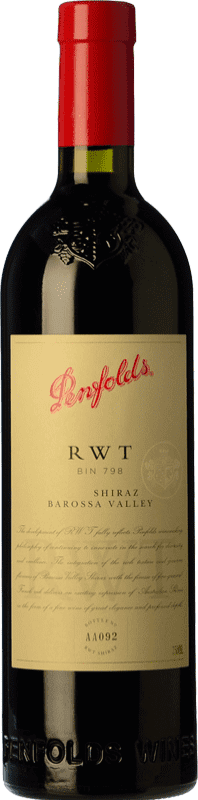 234,95 € Envío gratis | Vino tinto Penfolds RWT Shiraz Crianza I.G. Southern Australia Southern Australia Australia Syrah Botella 75 cl