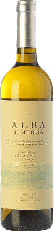 10,95 € Бесплатная доставка | Белое вино Peñafiel Alba de Miros D.O. Rueda Кастилия-Леон Испания Verdejo бутылка 75 cl