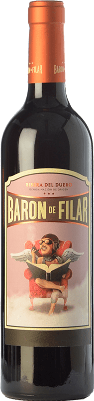 18,95 € Free Shipping | Red wine Peñafiel Barón de Filar Aged D.O. Ribera del Duero Castilla y León Spain Tempranillo, Merlot, Cabernet Sauvignon Bottle 75 cl